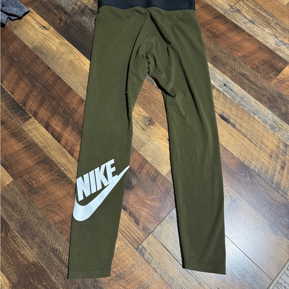 Nike Kids Olive Green Leggings